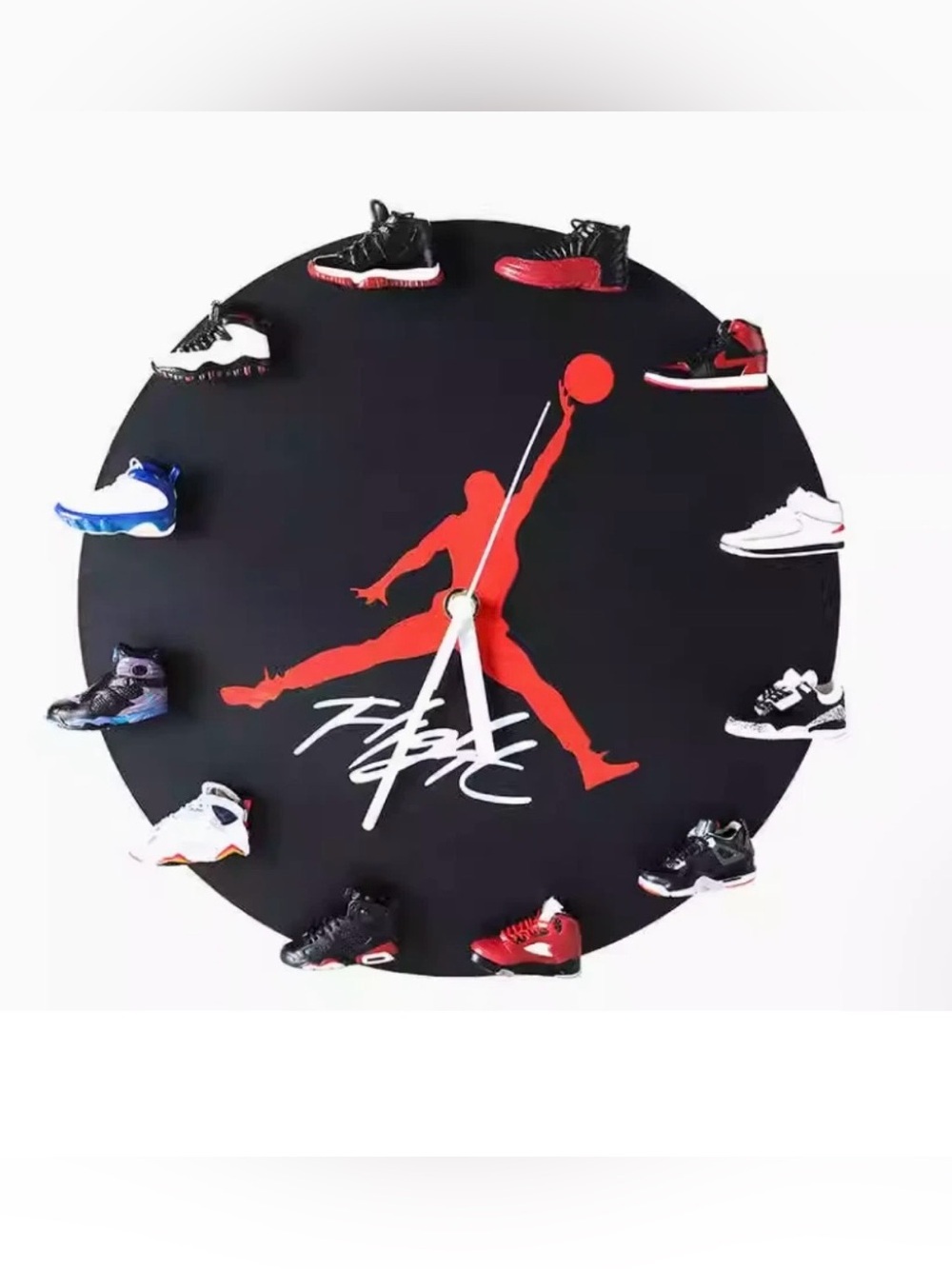 JORDAN 2D sneaker clock gifts Mini shoe clock AJ 1-12 most iconic mini sneaker3D - Picture 2 of 6